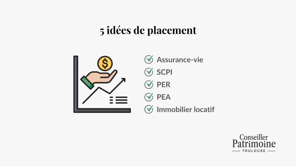 idees de placement pour son argent entre assurance vie scpi per pea et immobilier locatif