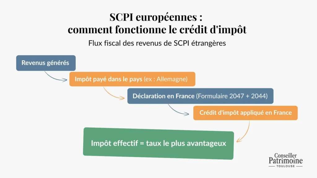scpi europeenne et etrangere fonctionnement du credit d impot