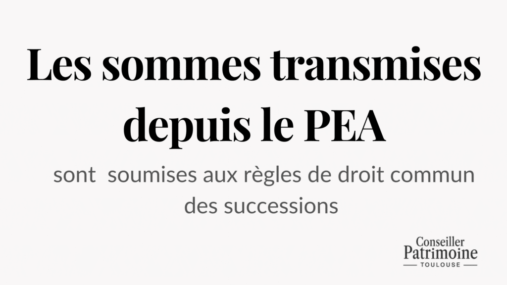 pea droit commun des successions