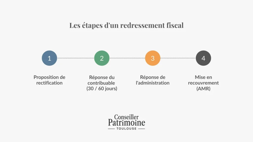 etapes d un redressement fiscal