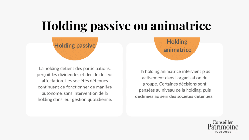 holding passive ou animatrice
