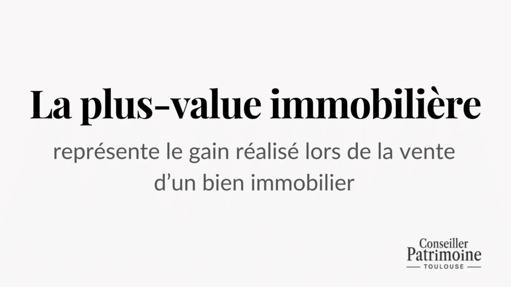 plus value immobiliere definition