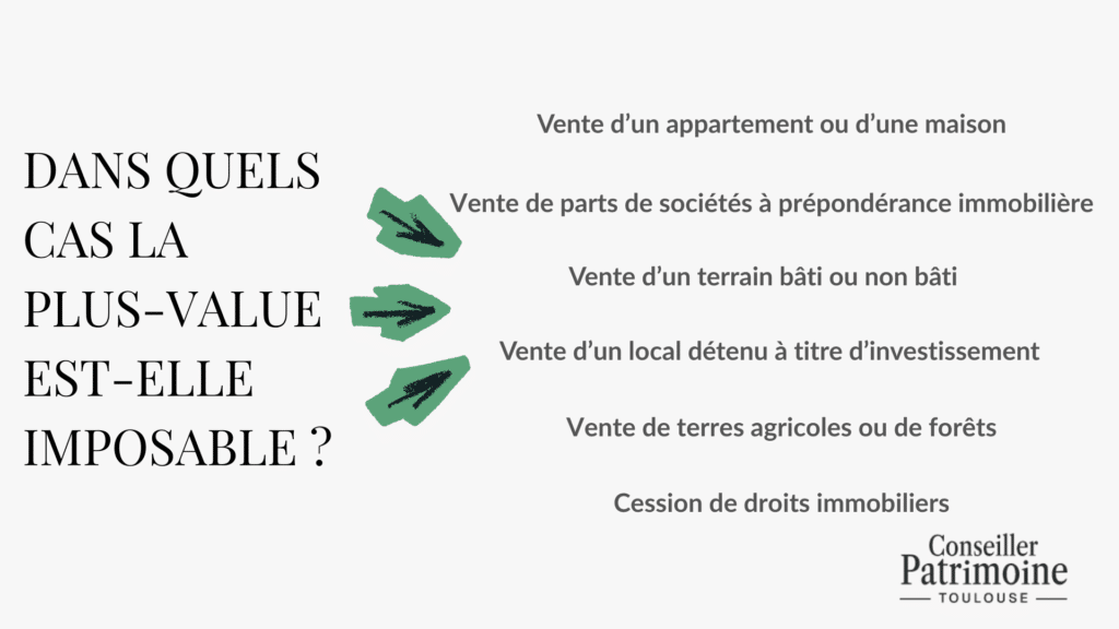 dans quels cas la plus value est elle imposable